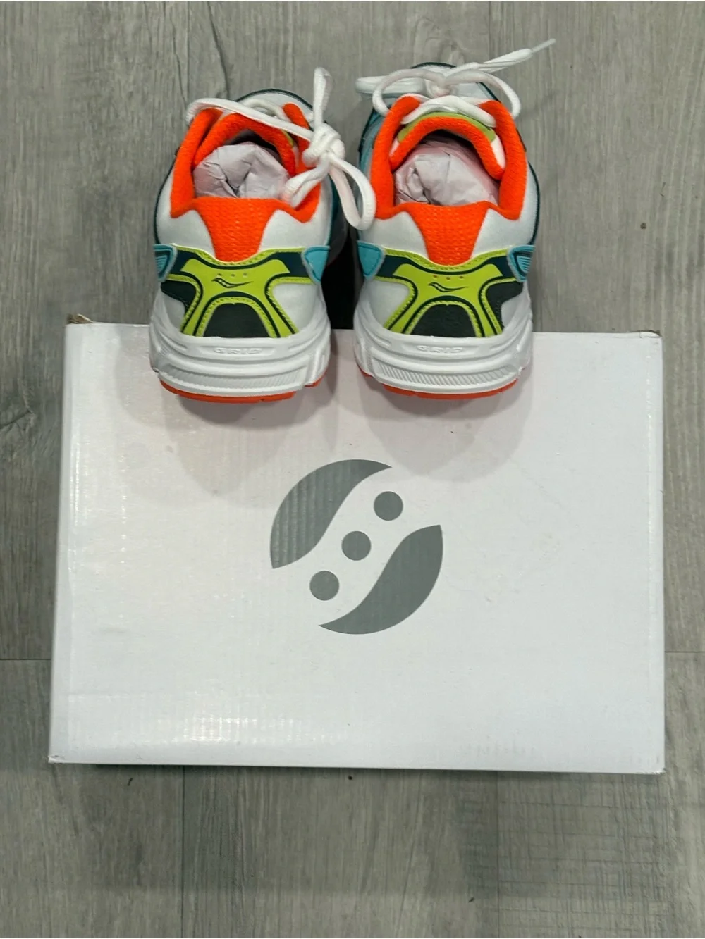 Saucony Kids' Blue & Orange Athletic Sneakers BNWT Size 5M AT-7/13
